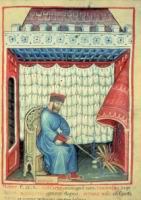 Homme se chauffant